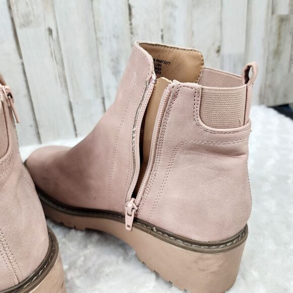 So Good for Life Inaya Wedge Boots Blush Pink Size 6 - Picture 6 of 10